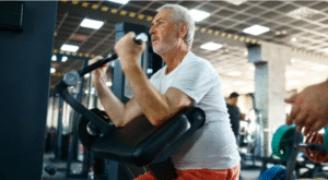 hombre de la tercera edad haciendo ejercicio