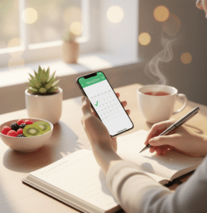 persona planificando su siguiente consulta médica